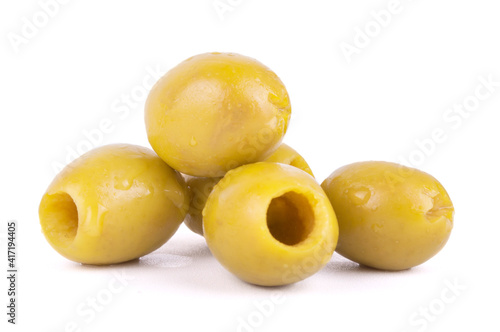 tasty olives fruits isolated on white background