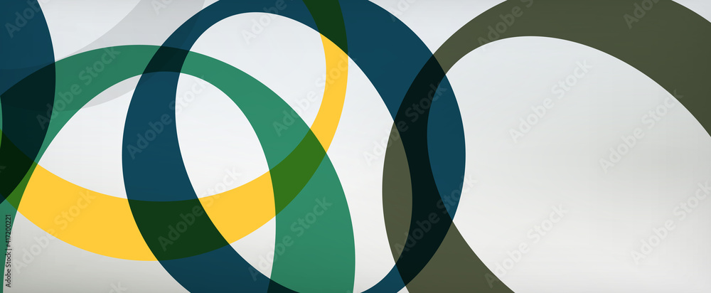 Ring geometric shapes, o letter repetition wallpaper. Abstract background for business or technology presentations, internet posters or web brochure covers Ring geometric shapes, o letter repetition wallpaper. Abstract background for business or technology presentations, internet posters or web brochure covers