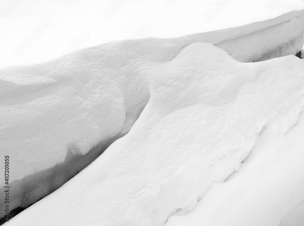 Obraz premium Snow drifts in the winter.