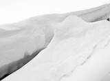 Snow drifts in the winter.