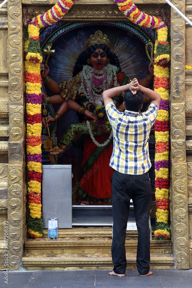 Sri Veeramakaliamman Hindu Temple.  Hindu deity : Sri Periachi. A mother to all living beings.  11.12.2019