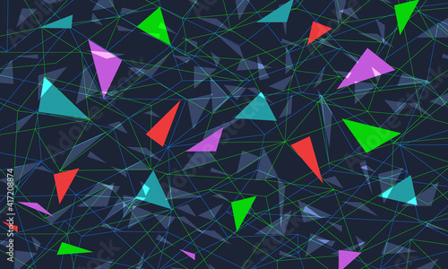 colored triangular background