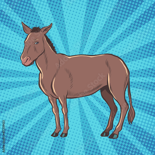 donkey is a farm animal