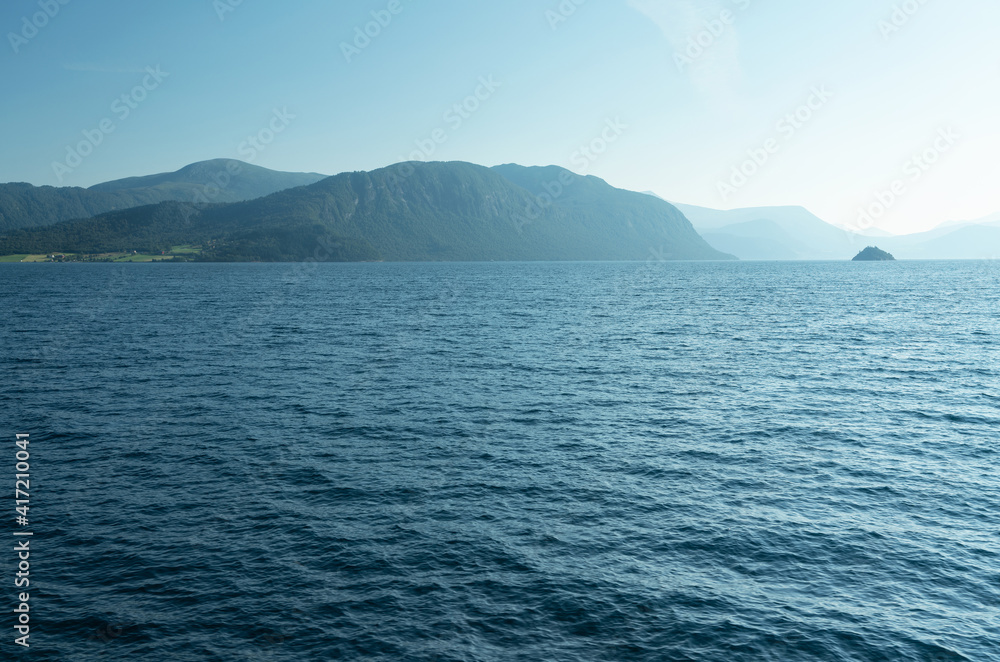 Norwegian fjords mountain seascape, Norway
