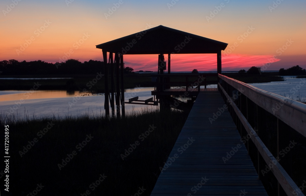 Boathouse Sunset