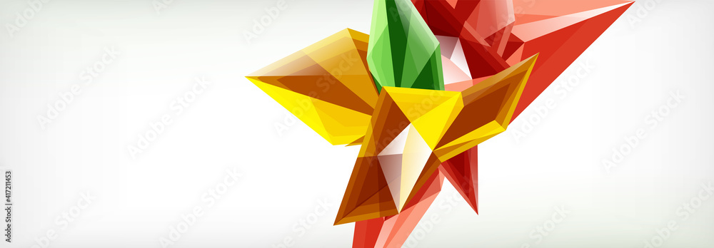 Vector 3d triangles and pyramids abstract background for business or technology presentations, internet posters or web brochure covers Vector 3d triangles and pyramids abstract background for business or technology presentations, internet posters or web brochure covers