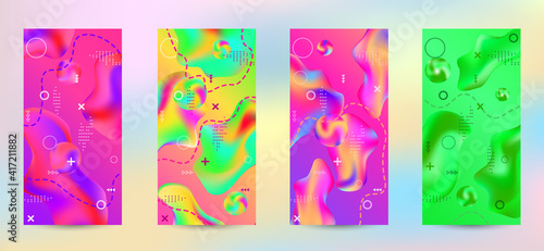 Artistic covers design. A set of modern abstract covers.