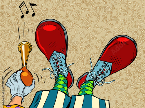 clown feet shoes profession circus profession