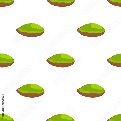 Illustration on theme big pattern identical types pistachio