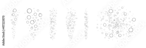 Vector realistic isolated bubbles for template and layout covering on the white background. 