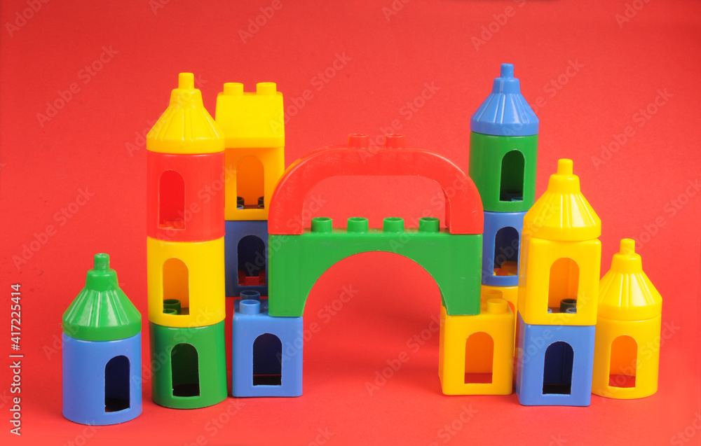 Fototapeta premium color children's constructor