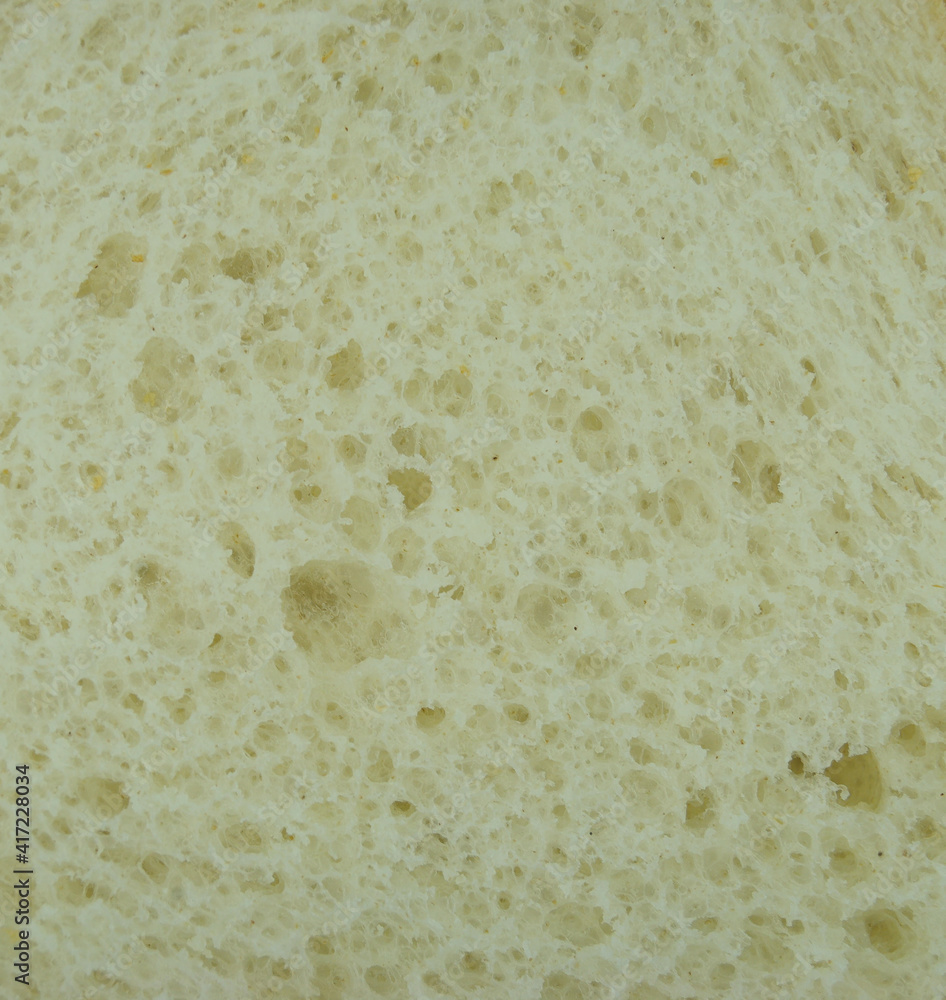 Textura de interior de pão - pão fatiado e pormenor do interior em macro fotografia