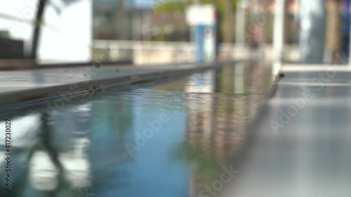 Wallpaper Mural Long Narrow Water Feature at the Mesa Arts Center in Arizona Torontodigital.ca