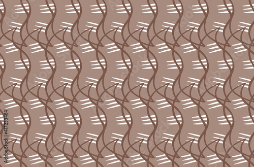 Vector texture background  seamless pattern. Hand drawn  brown  white colors.