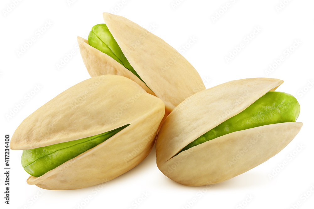 pistachio isolated on white background, clipping path, full depth of field pistachio isolated on white background, clipping path, full depth of field