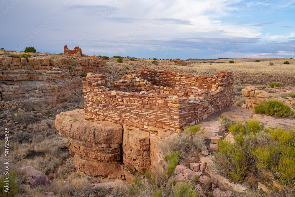 Indian ruins in Wupaki National Monument, Arizona, USA