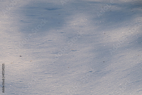 texture of the snow