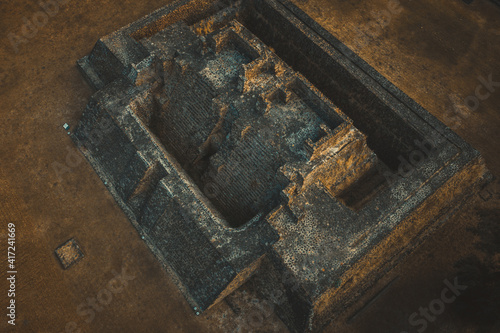 Piramide de Teopanzolco en Cuernavaca photo