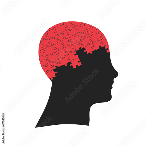 Brain head puzzle, thinking...