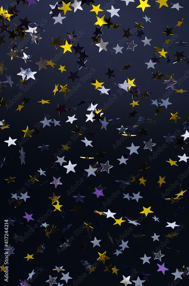 Stars on a dark background.