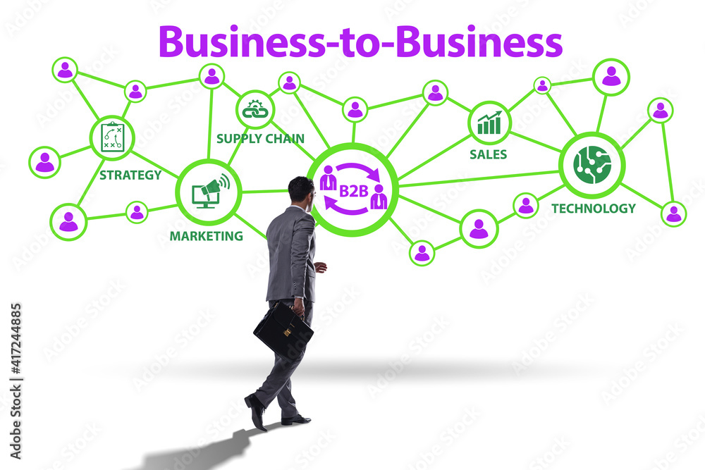 Business to business concept with business people Business to business concept with business people
