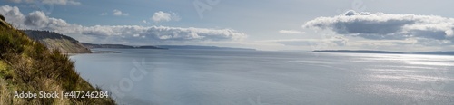 Panorama Of The Puget Sound From Fort Ebey on Whidbey Island Washington State