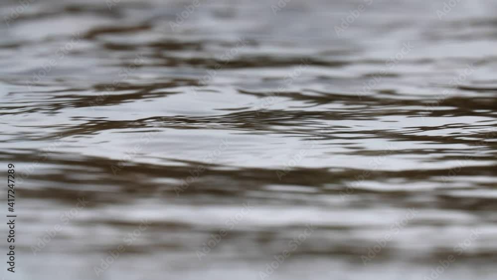 River water surface close up.Waves with shalow depth of field, slow motion. River water surface close up.Waves with shalow depth of field, slow motion.