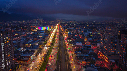 City lights Bogota  photo