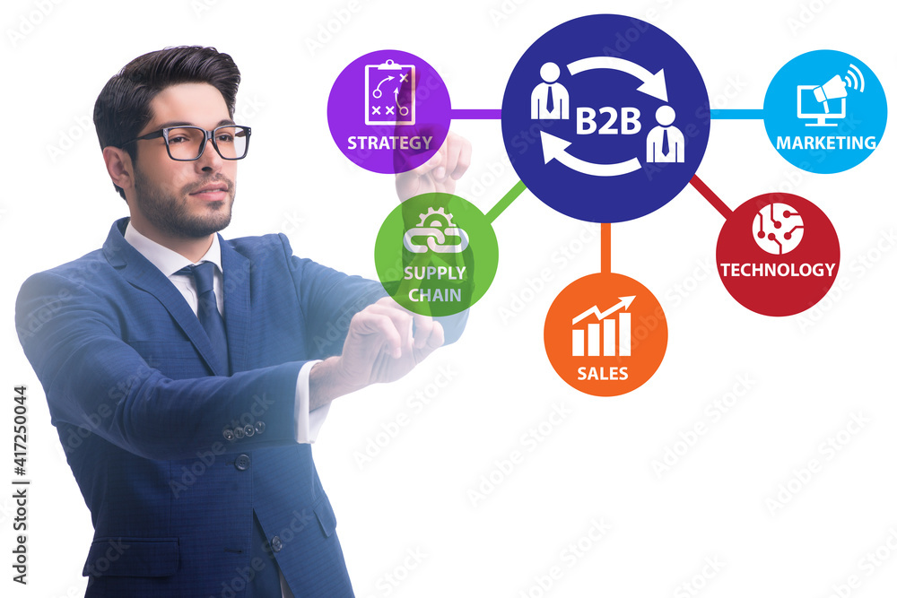 Business to business concept with business people Business to business concept with business people