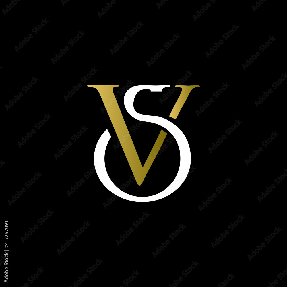 sv luxury logo design vector icon linked sv luxury logo design vector icon linked