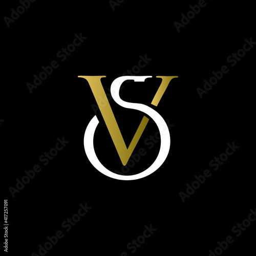 sv luxury logo design vector icon linked