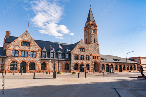 Exterior of the Union Pacific Railroad Depot Museum in Cheyenne.  Built in the 1880s and now a National Historic Landmark photo