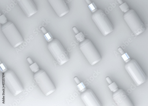 3d Dropper Bottle. Medicine concept © Mego-studio