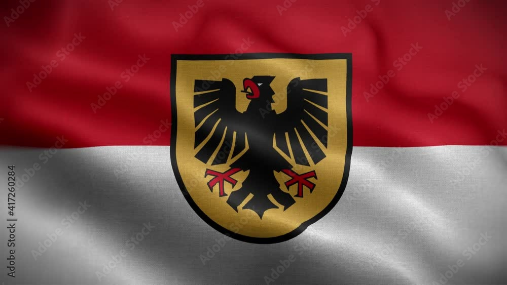 Dortmund Germany Flag Loop Background 4K Dortmund Germany Flag Loop Background 4K