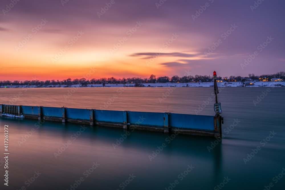 pier at sunset