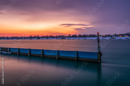 pier at sunset