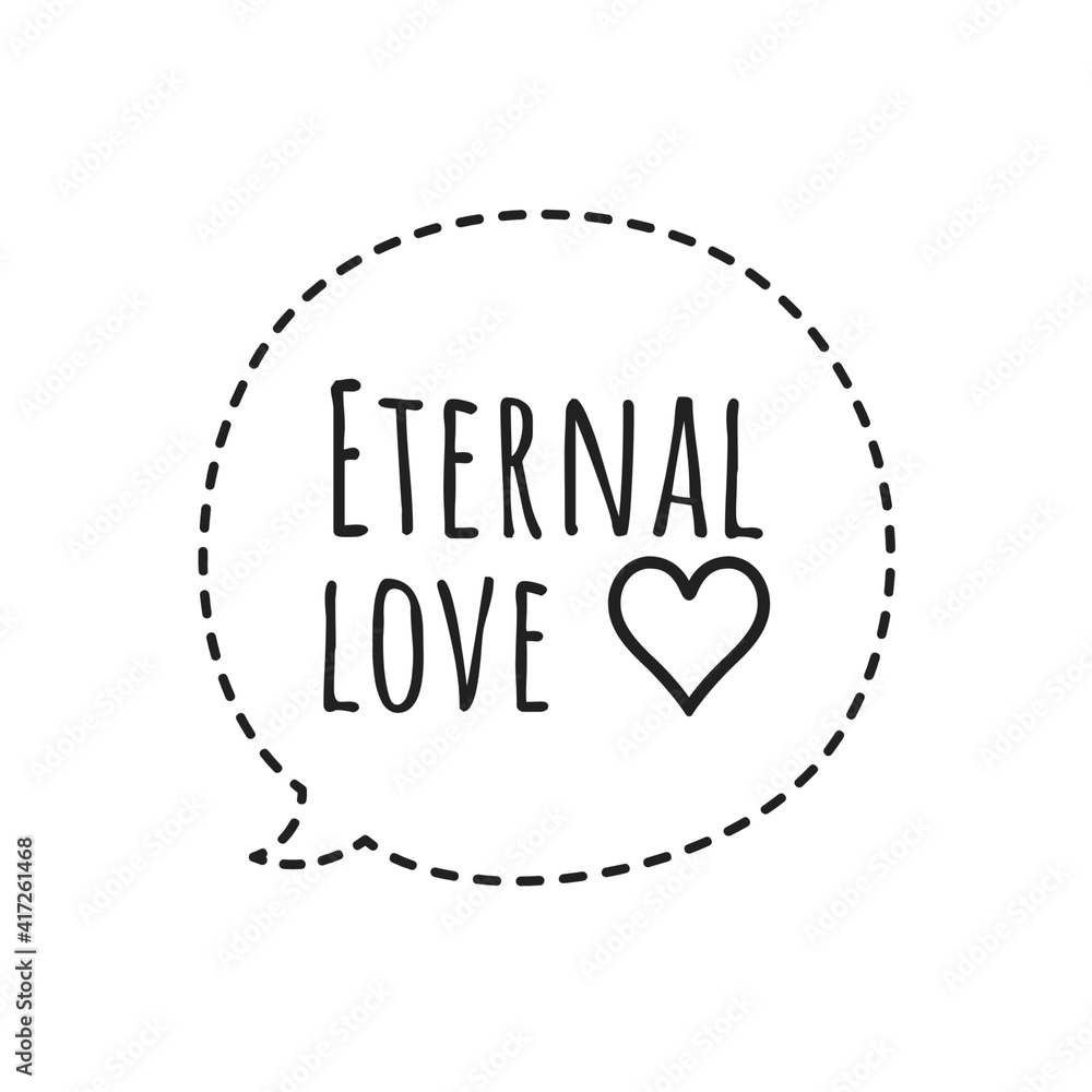 ''Eternal love'' Lettering ''Eternal love'' Lettering