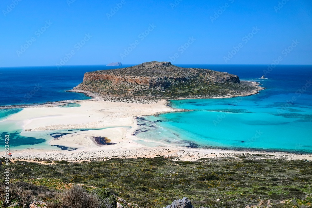 Fototapeta premium Balos Beach & Lagoon in Chania Crete Greece
