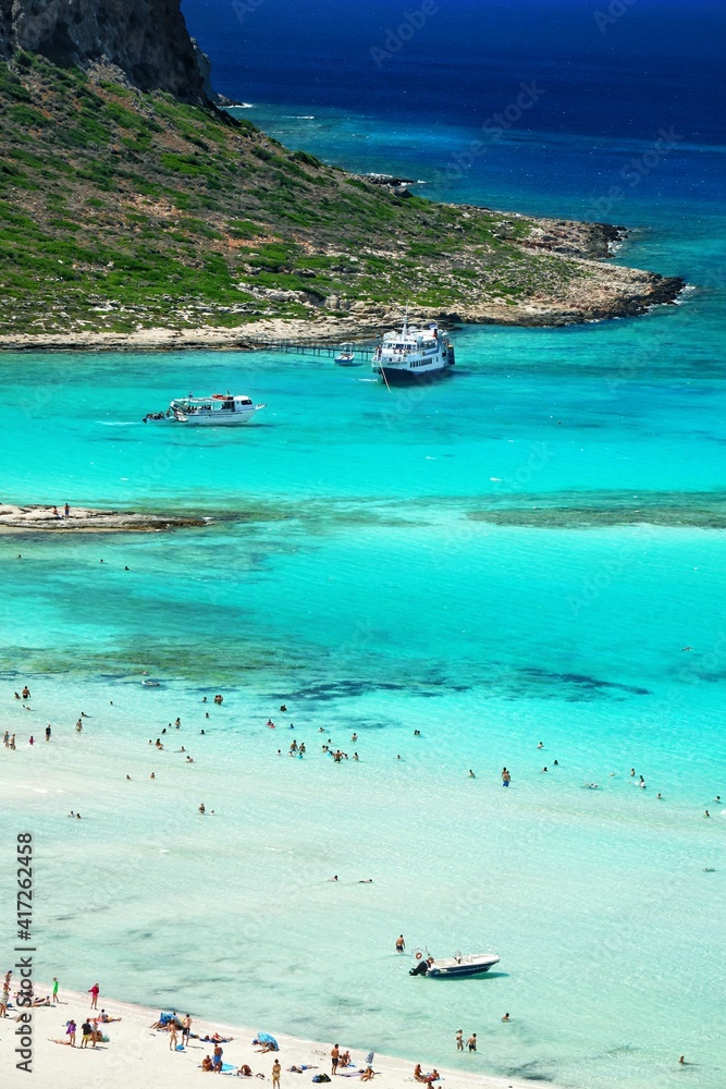 Obraz premium Balos Beach & Lagoon in Chania Crete Greece