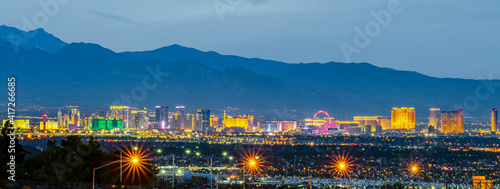 Las Vegas skyline at night 