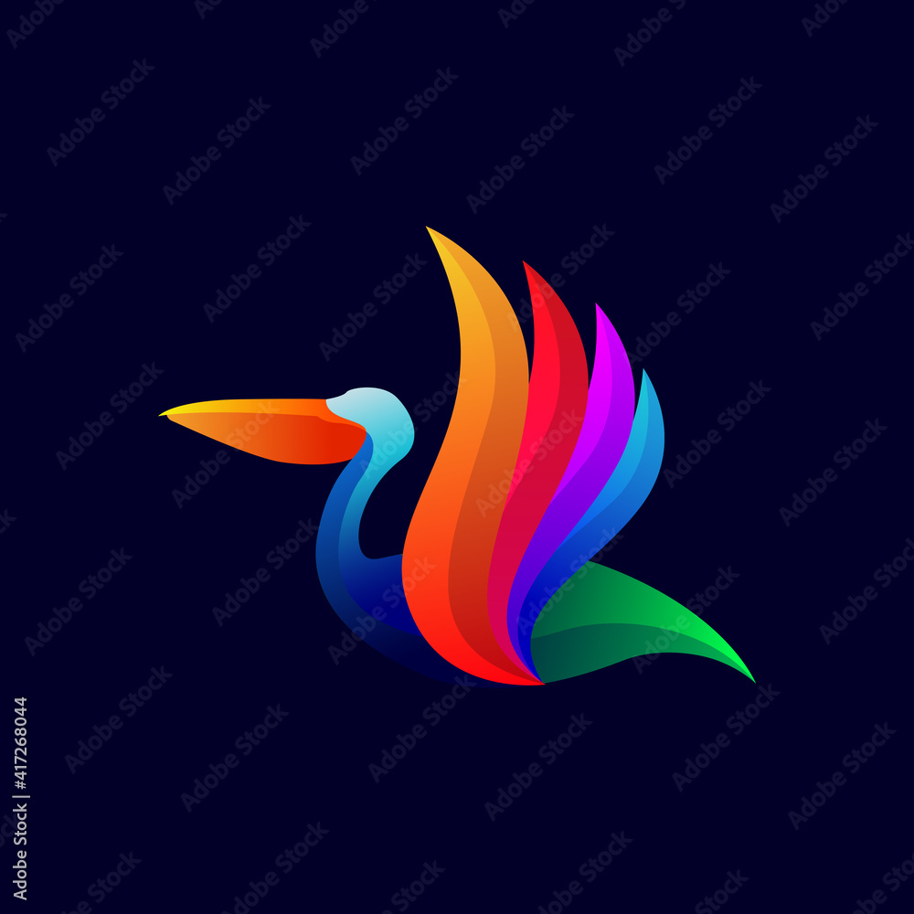 Obraz premium Bird colorful vector