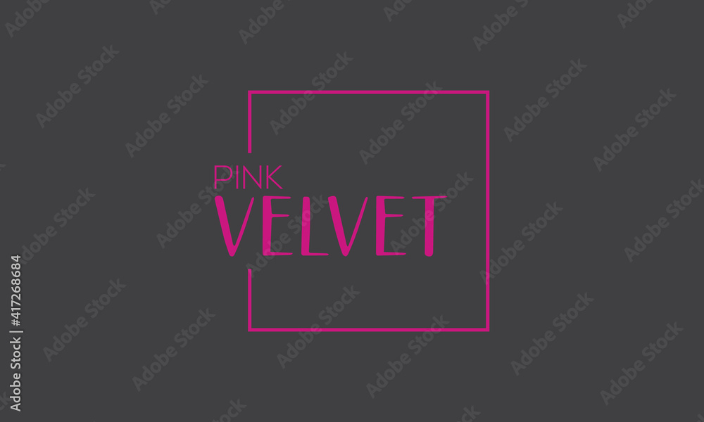 Pink velvet logo design, Beauty logo, Professional Logo Design, Creative logo, Unique logo design. 