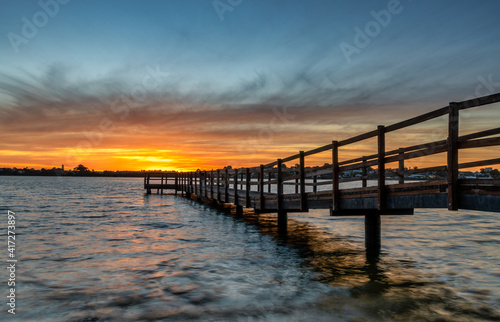 Shelley Jetty, Perth Australia - Summertime Sunset 