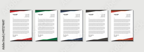 Illustration vector graphic of letterhead,perfect for letterhead template,letterhead business,letterhead office,office stationery,office needs,employees,etc