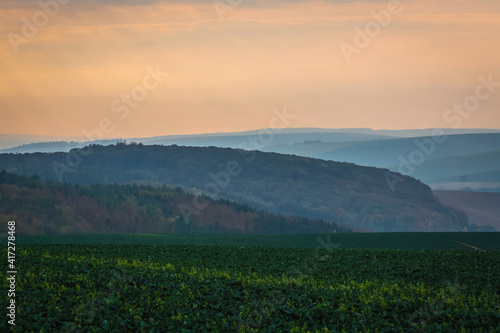 Moravian hills in golden autumn © EriksZ