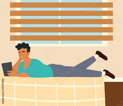 man resting procrastination
