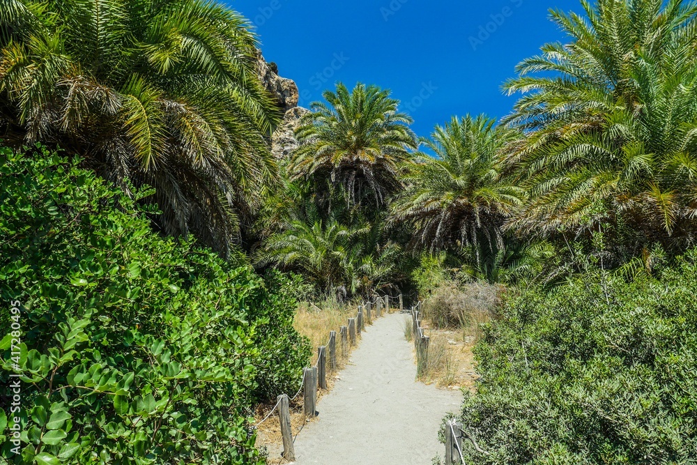 Preveli Palm Beach Rethymno Crete Greece Preveli Palm Beach Rethymno Crete Greece