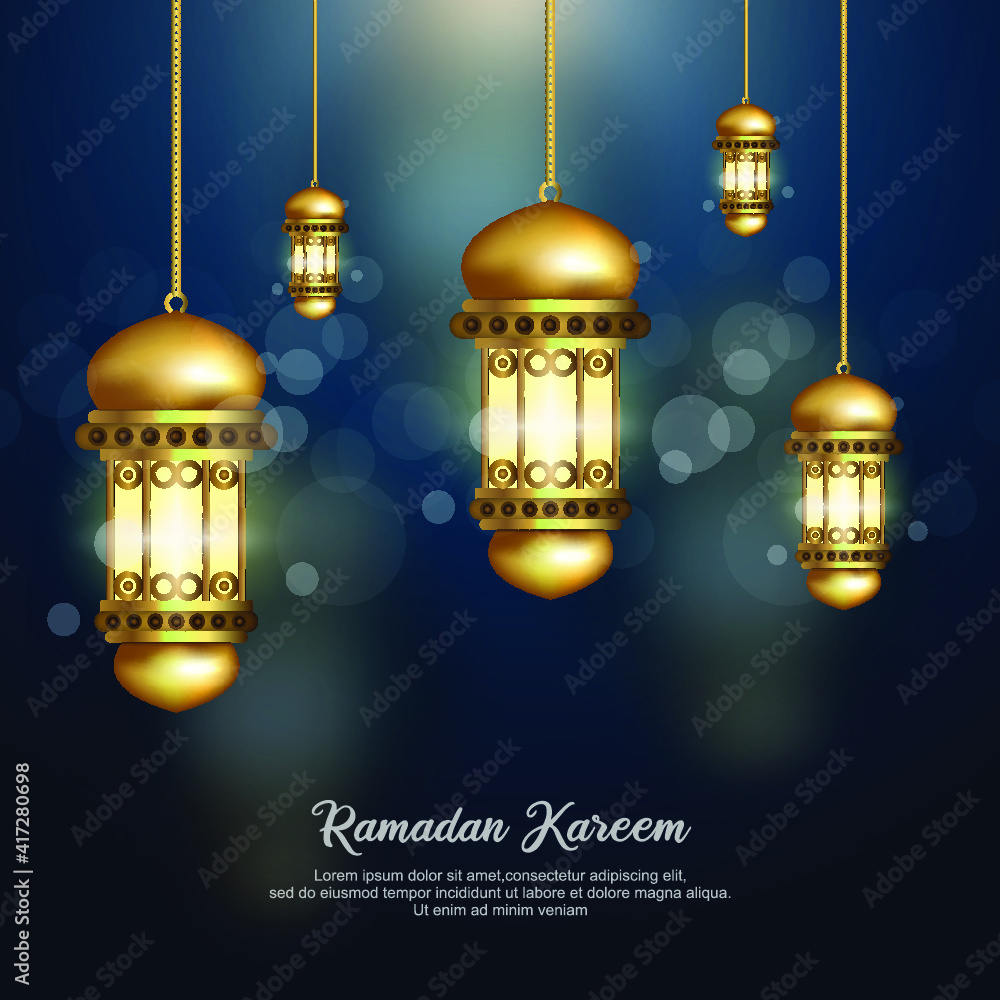 Vector Illustration Ramadan Kareem Lantern. Islamic background for poster, greeting card Vector Illustration Ramadan Kareem Lantern. Islamic background for poster, greeting card