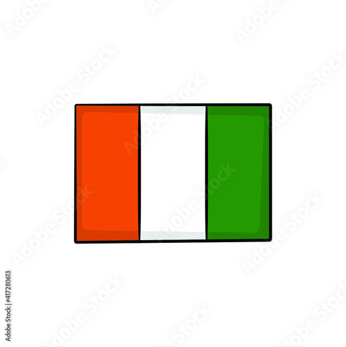 Côte d’Ivoire flag in drawing style isolated vector. Hand drawn object illustration for your presentation, teaching materials or others. Free Download Côte d’Ivoire flag in drawing style isolated vector. Hand drawn object illustration for your presentation, teaching materials or others. - GFXLoad