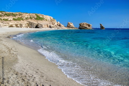 Triopetra Three Stone Beach Rethymno Crete © AllinCrete